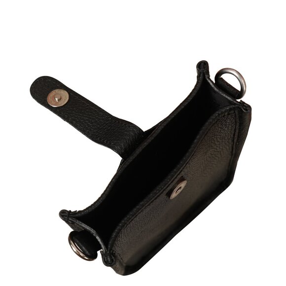 Leather Crossbody Black Phone Sling Wallet Bag–Small Shoulder  Bag for Daily Use - Picture 5 of 10